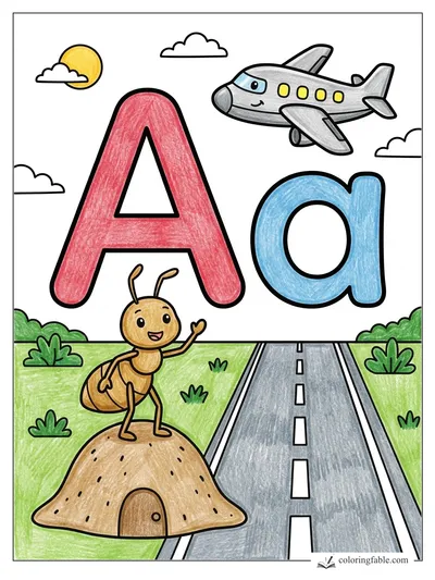 Colored example of this coloring page