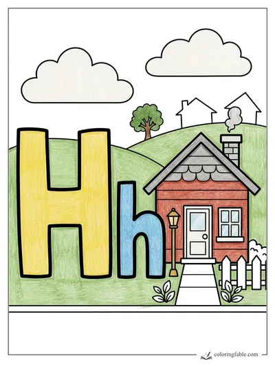 Colored example of this coloring page