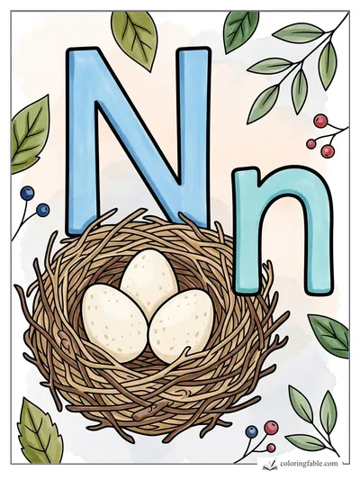 Colored example of this coloring page