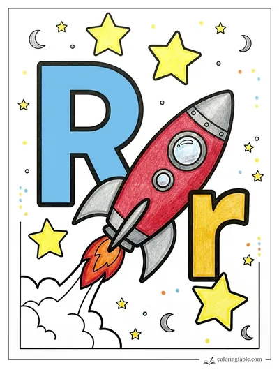 Colored example of this coloring page