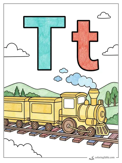 Colored example of this coloring page