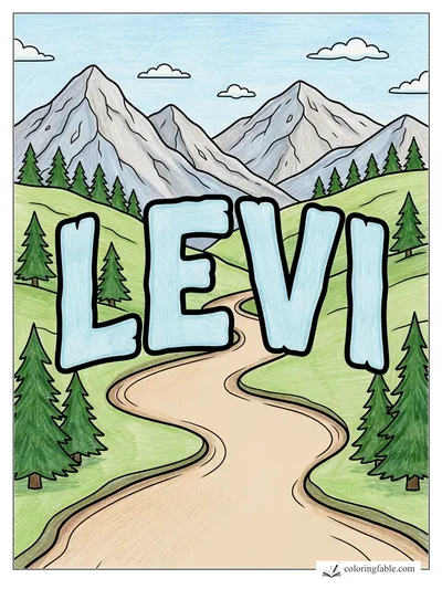 Colored example of this coloring page