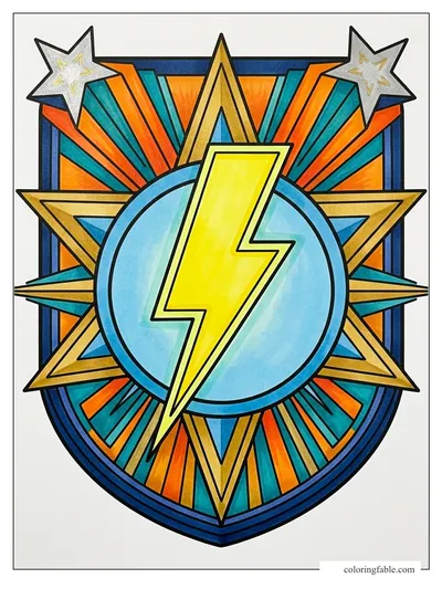 Colored example of this coloring page