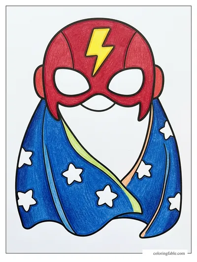 Colored example of this coloring page