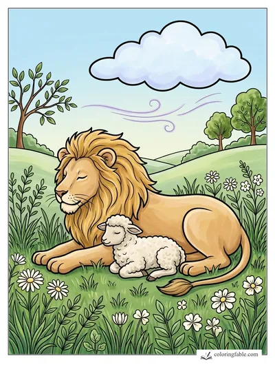 Colored example of this coloring page