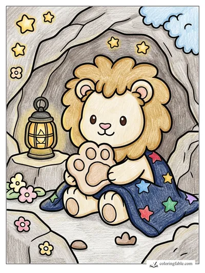 Colored example of this coloring page