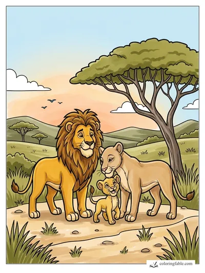 Colored example of this coloring page