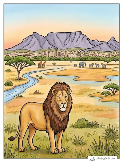 Colored example of this coloring page