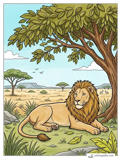 Colored example of this coloring page