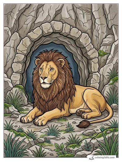 Colored example of this coloring page
