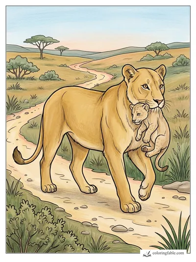 Colored example of this coloring page