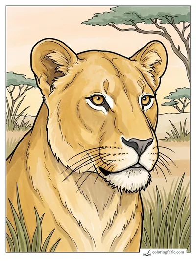 Colored example of this coloring page
