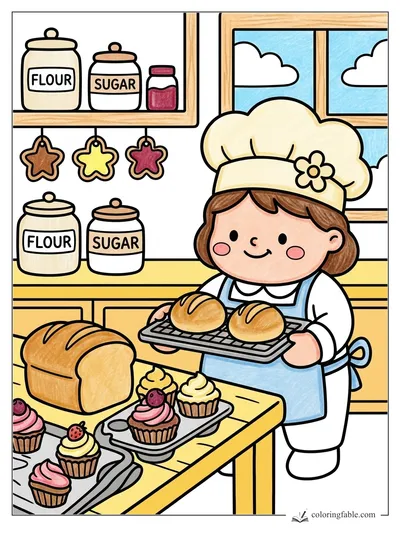 Colored example of this coloring page