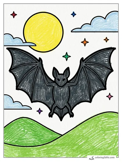 Colored example of this coloring page