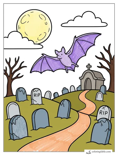 Colored example of this coloring page