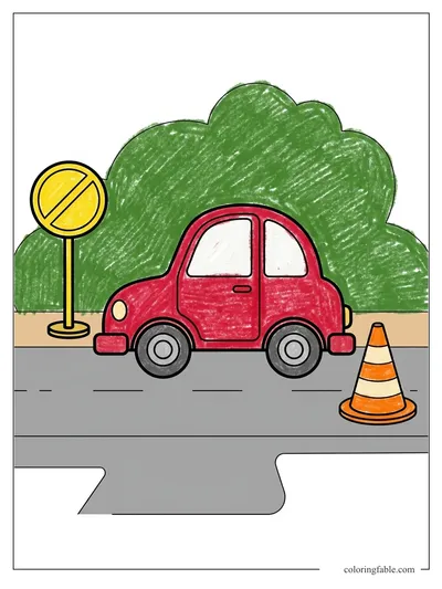 Colored example of this coloring page