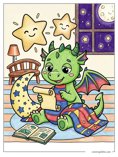 Colored example of this coloring page