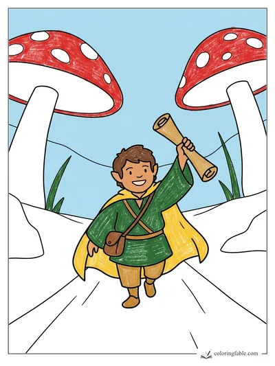Colored example of this coloring page
