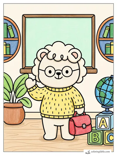 Colored example of this coloring page