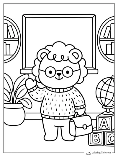 Cozy coloring pages — sample drawing