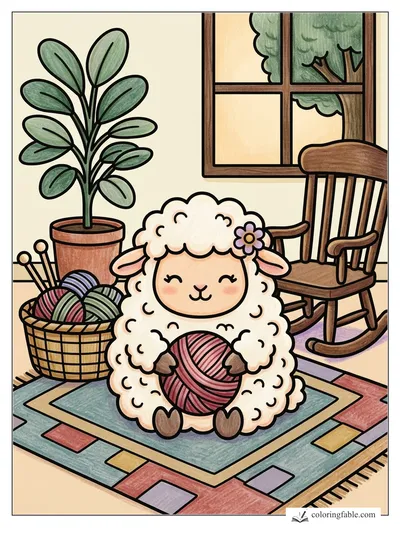 Colored example of this coloring page