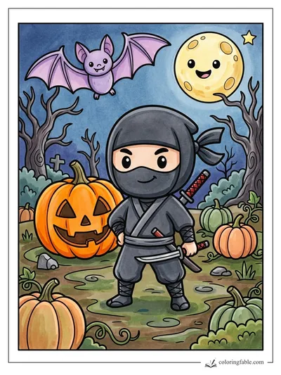 Colored example of this coloring page