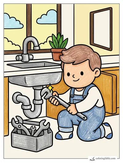 Colored example of this coloring page