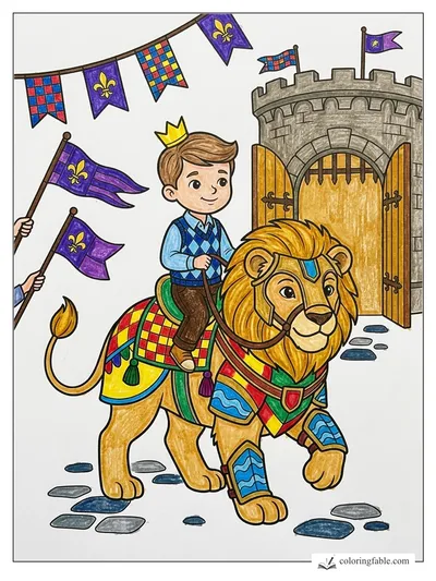 Colored example of this coloring page