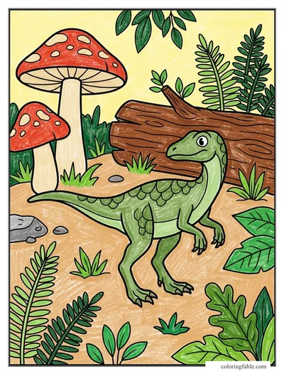 Colored example of this coloring page