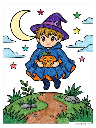 Colored example of this coloring page