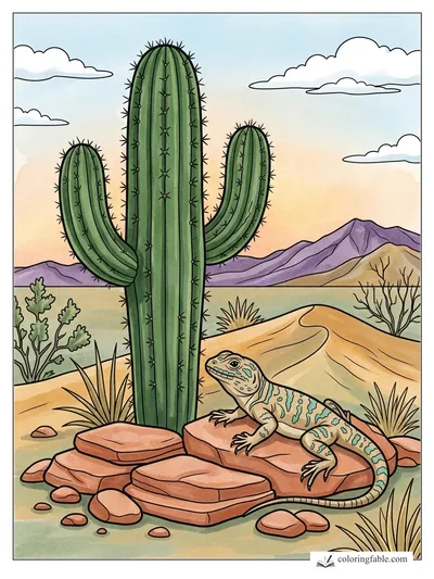 Colored example of this coloring page