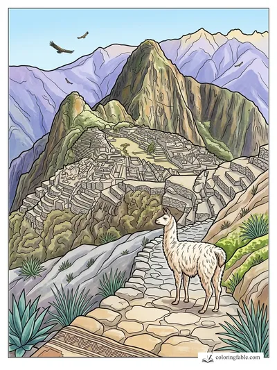 Colored example of this coloring page