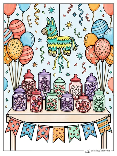 Colored example of this coloring page