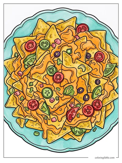 Colored example of this coloring page