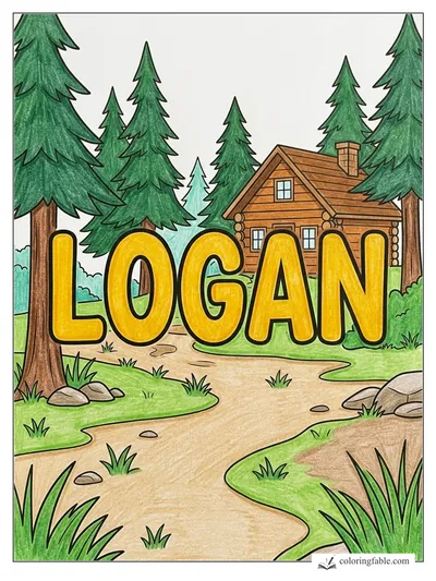 Colored example of this coloring page