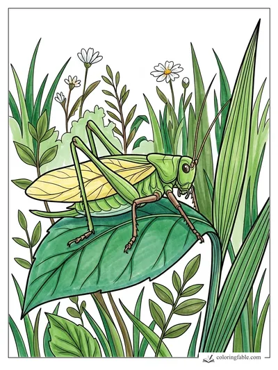 Colored example of this coloring page