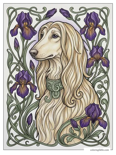 Colored example of this coloring page