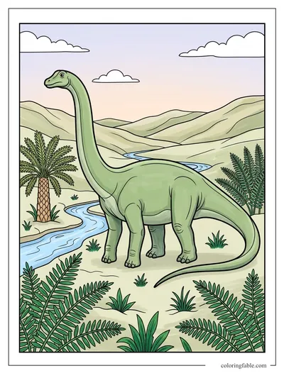 Colored example of this coloring page