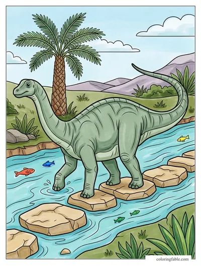 Colored example of this coloring page