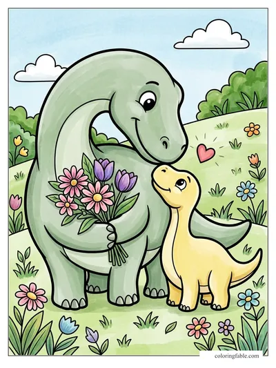 Colored example of this coloring page