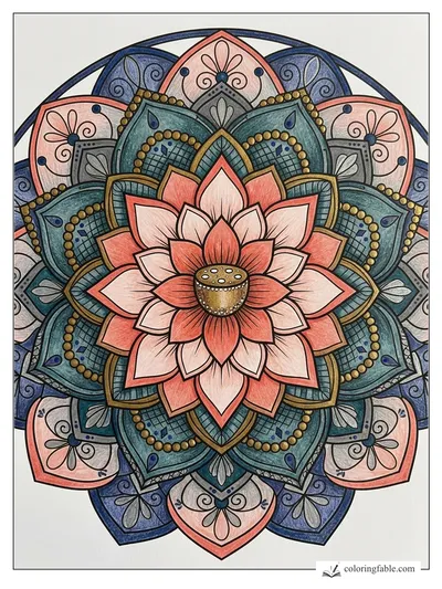 Colored example of this coloring page