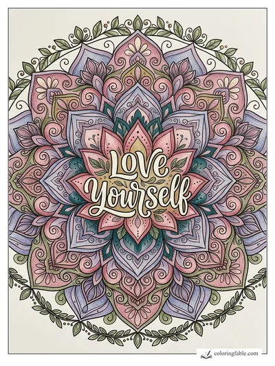 Colored example of this coloring page