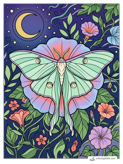 Colored example of this coloring page