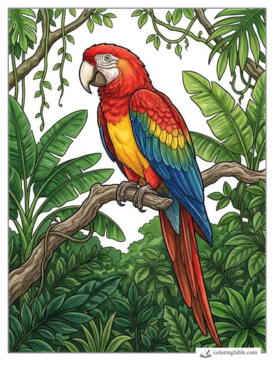 Colored example of this coloring page