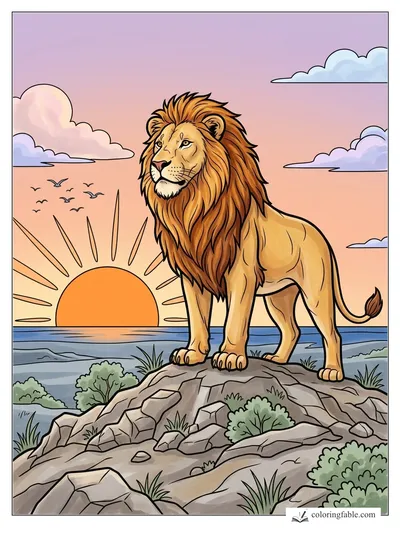 Colored example of this coloring page