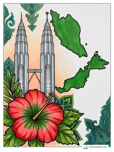 Colored example of this coloring page