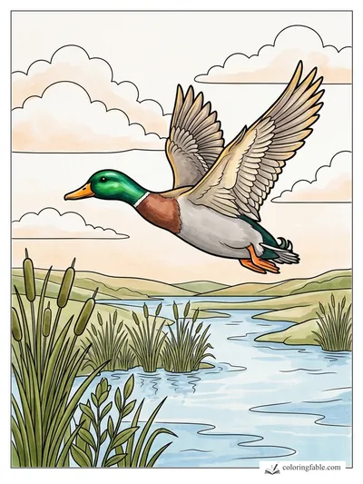 Colored example of this coloring page