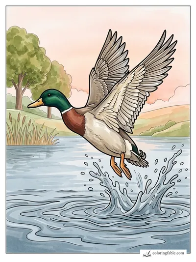 Colored example of this coloring page