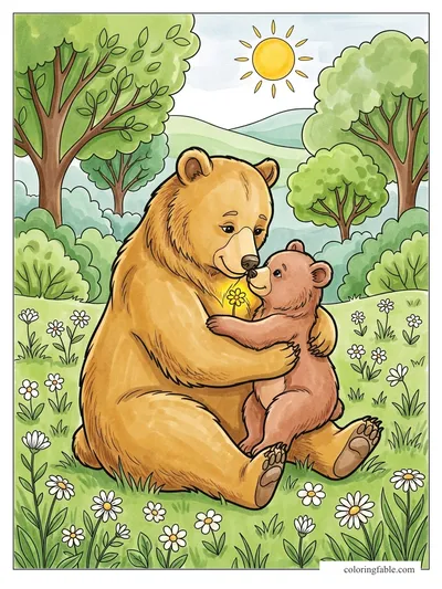 Colored example of this coloring page