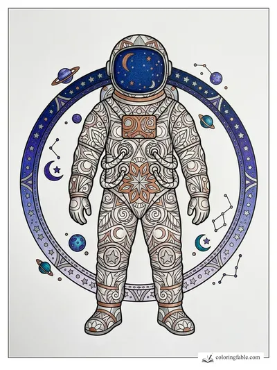 Colored example of this coloring page